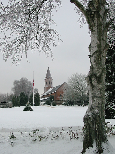 Vinterstemning ved holme kirke