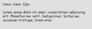skrifttyper comic sans 